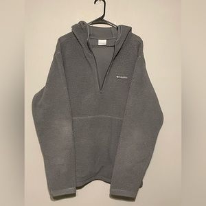 Columbia - Grey Sherpa Quarter Zip Sweatshirt